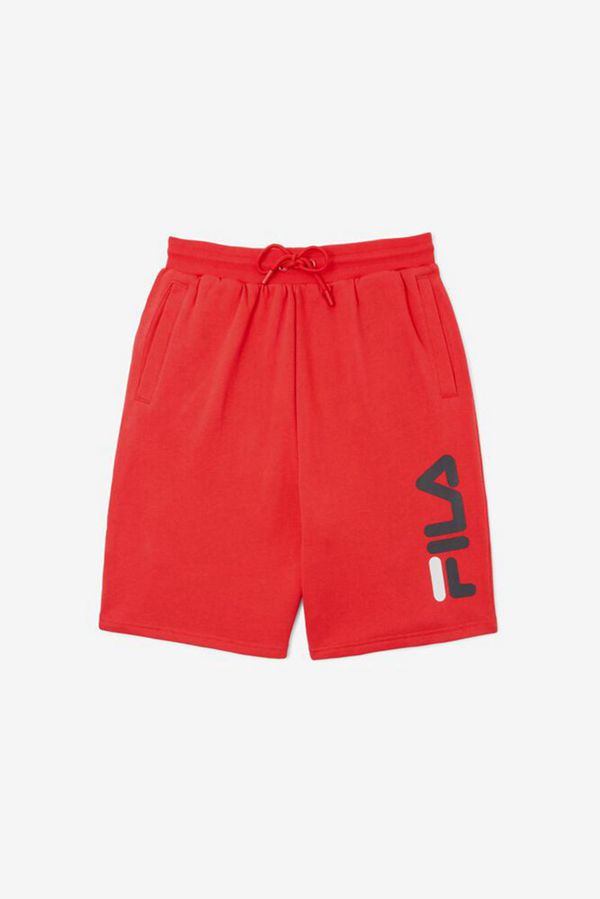 Fila Bono Men's Shorts - Red/Navy/White,NZ 205-39724